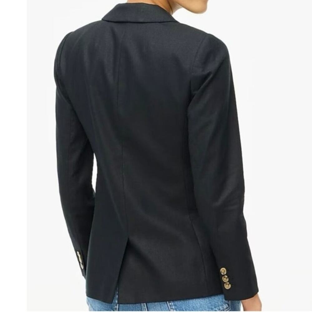 NWT J. Crew Factory‎ Linen-blend Holland Blazer Black Size 18 AL222 Career Work - Picture 2 of 12